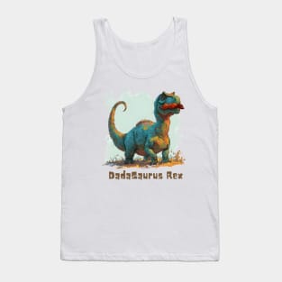 Dadasaurus Rex (with Moustache T-Rex) Tank Top